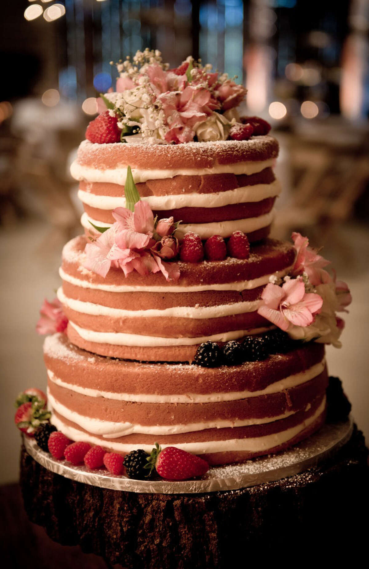 Don Strange of Texas Inc. is finding that naked wedding cakes — with frosting between layers but not on the sides — are popular.