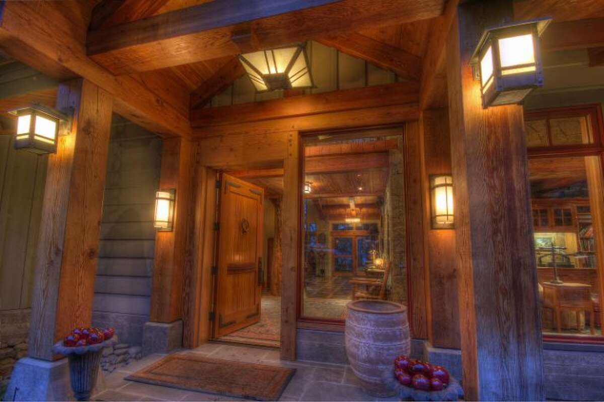 Entry of 420 Catspaw Lane, on Orcas Island. It's listed for $11.5 million.