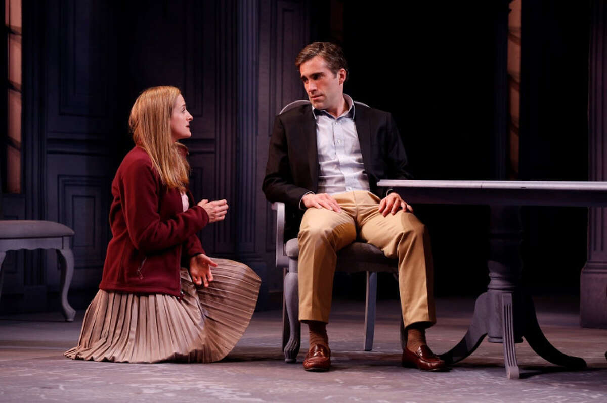 Keira Naughton, who will be featured in a new rock musical version of "Much Ado About Nothing" at Yale Rep in the spring, grew up in Weston, and was part of the ensemble in last year's Westport Country Playhouse production of "The Dining Room" (above, with Jake Robards).