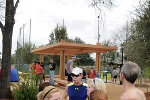 Runners and friends gather for Memorial Park deck dedication