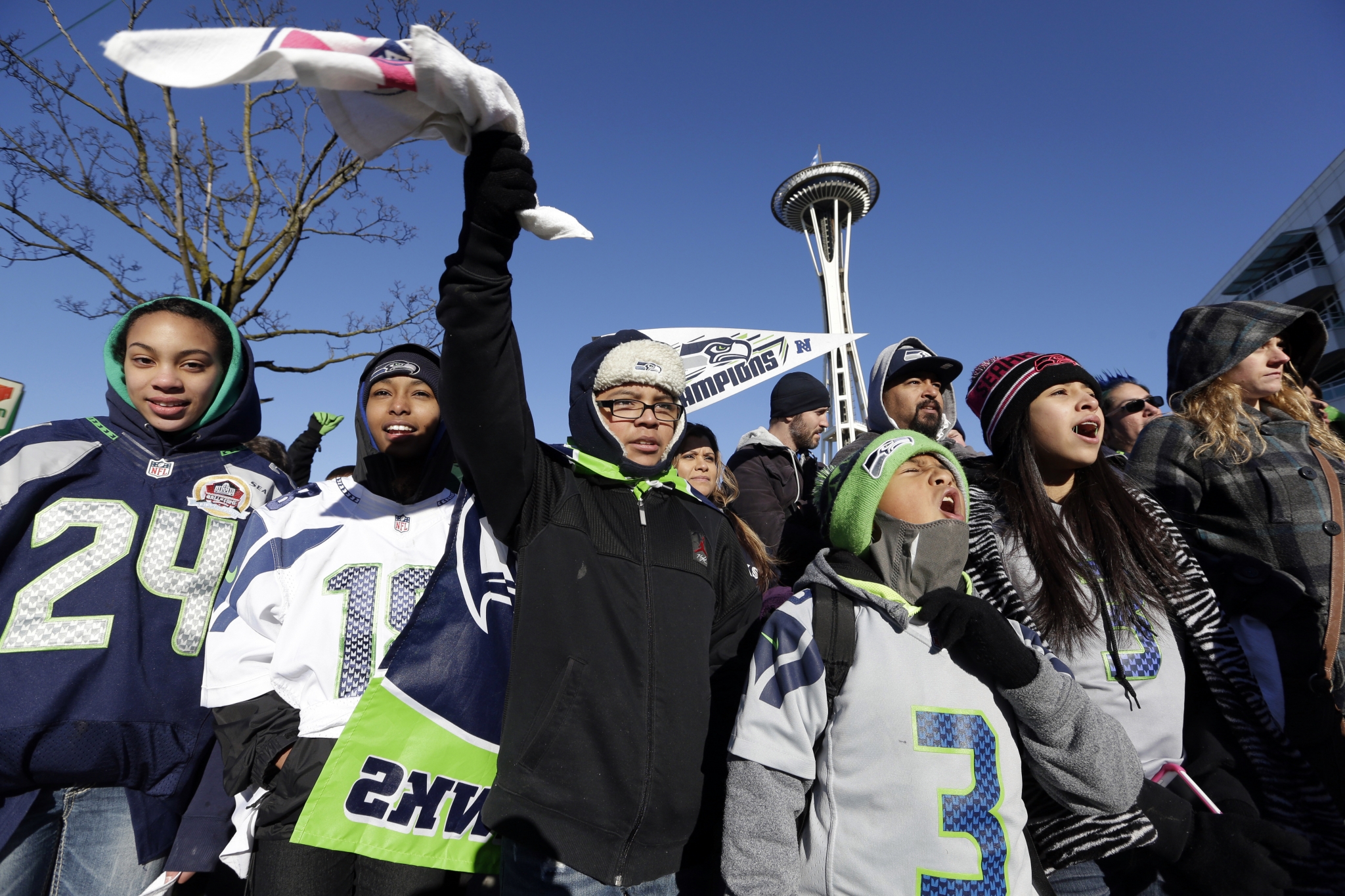 Super Bowl victory parade for Seattle Seahawks attracts hundreds of  thousands on February 5, 2014. 