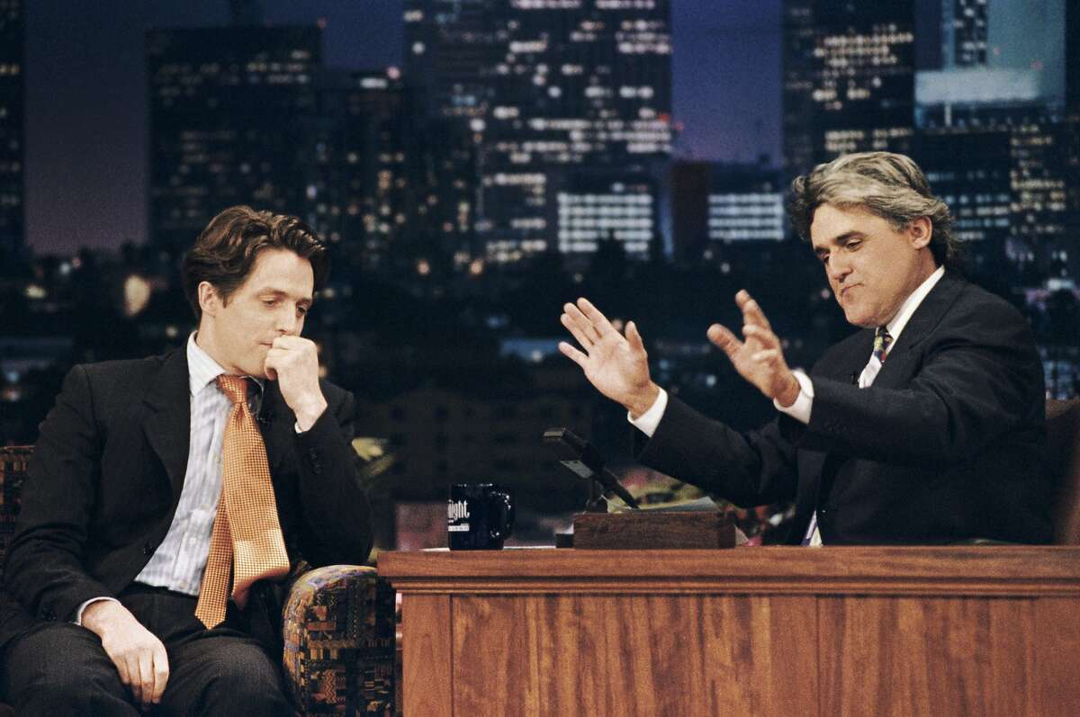 Jay Leno ends his "Tonight Show" era — again — on Feb. 6. Love him or hate him, here are some memorable moments of his "Tonight Show."Actor Hugh Grant has an awkward interview with Jay Leno on July 10, 1995, just two weeks after Grant's highly publicized arrest for picking up a prostitute. Leno asked Grant, "What the hell were you thinking?"