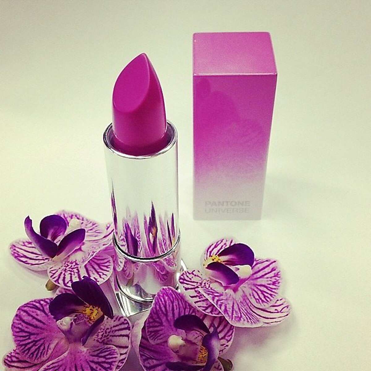 Team Style's Maghan McDowell (@maghanmcd) snaps a favorite Sephora lipstick from our photoshoot featuring Radiant Orchid, the Pantone Color of the Year for 2014.