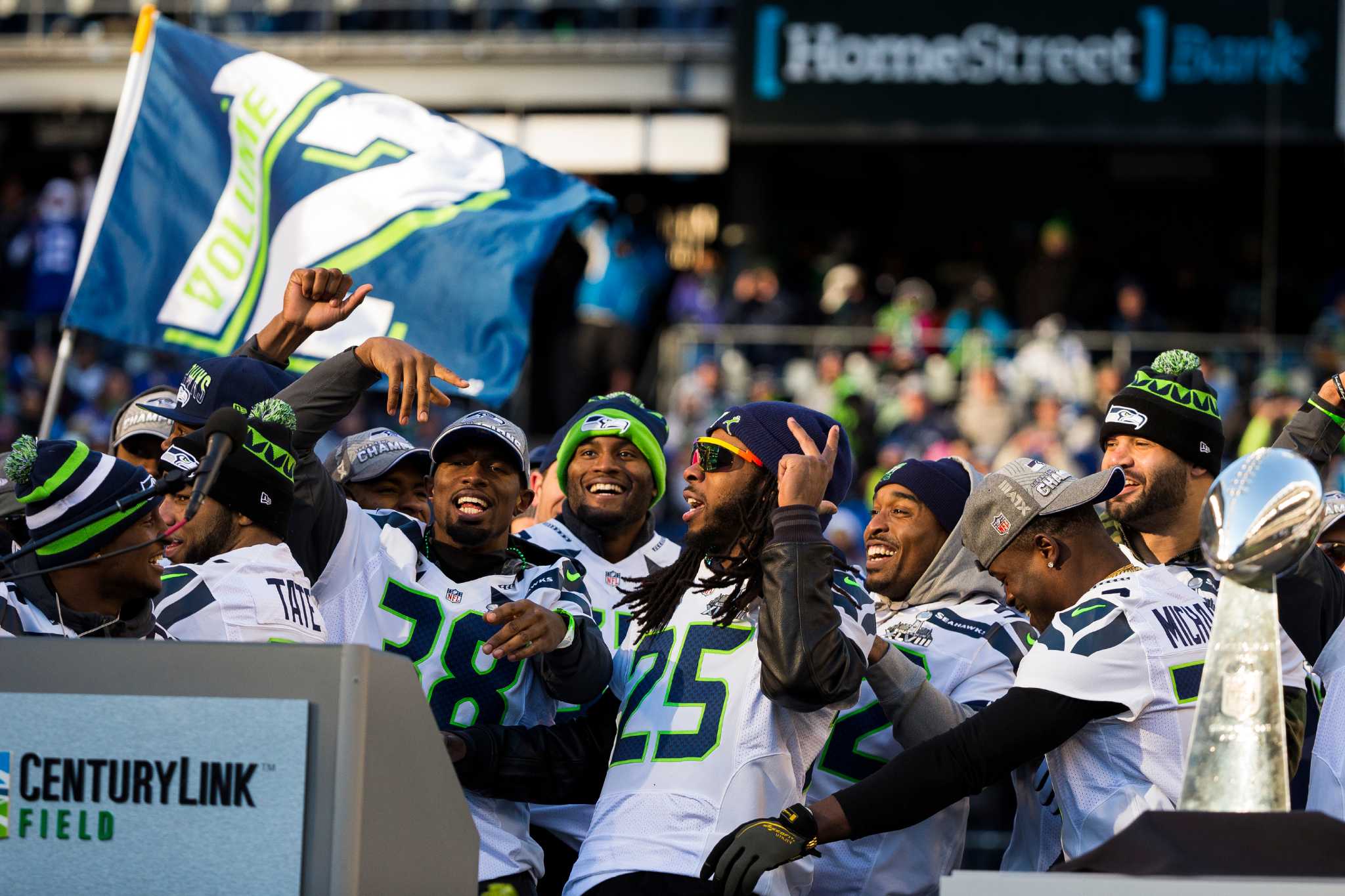 Super Bowl victory parade for Seattle Seahawks attracts hundreds of  thousands on February 5, 2014. 