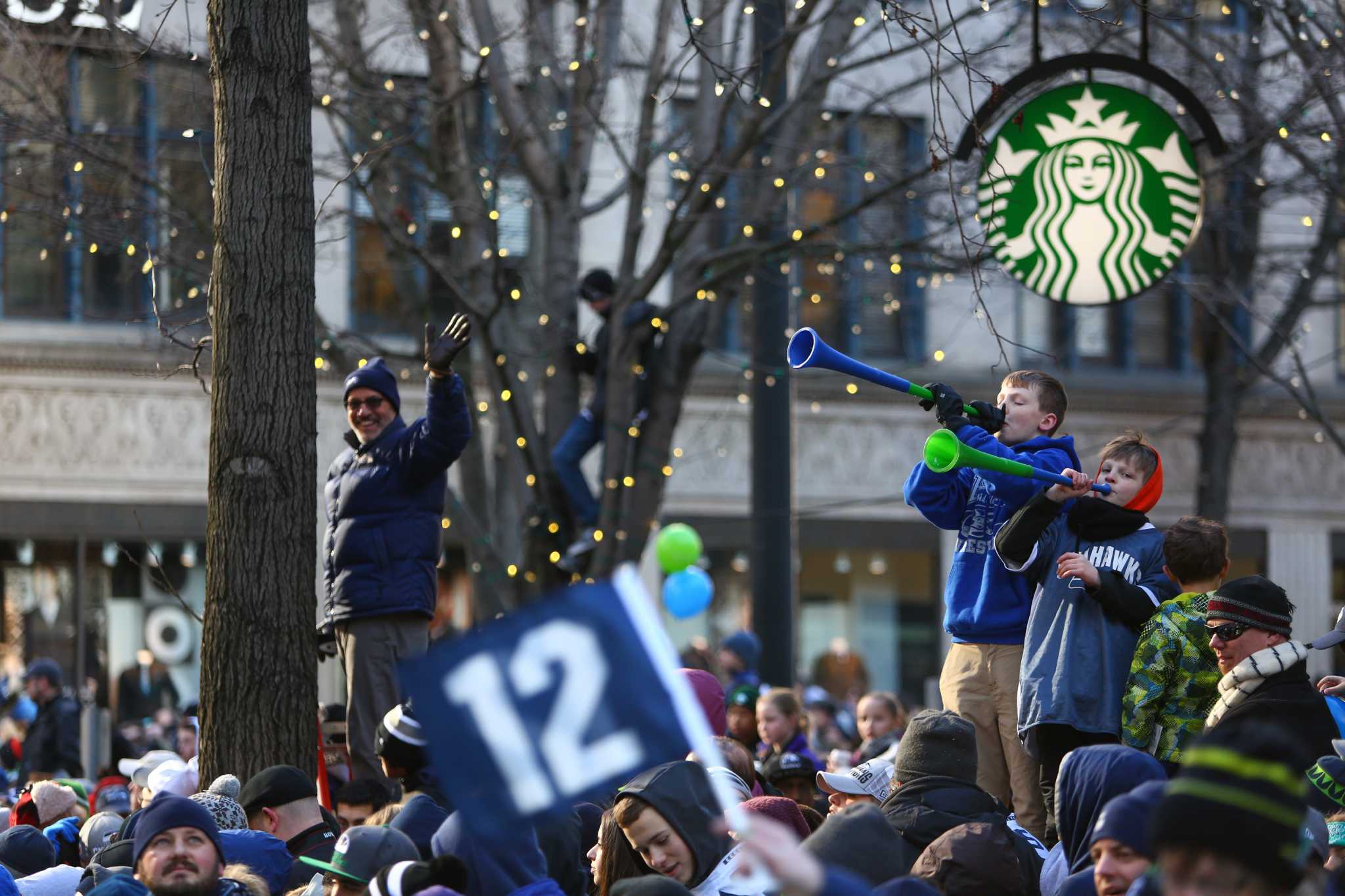 Super Bowl victory parade for Seattle Seahawks attracts hundreds of  thousands on February 5, 2014. 