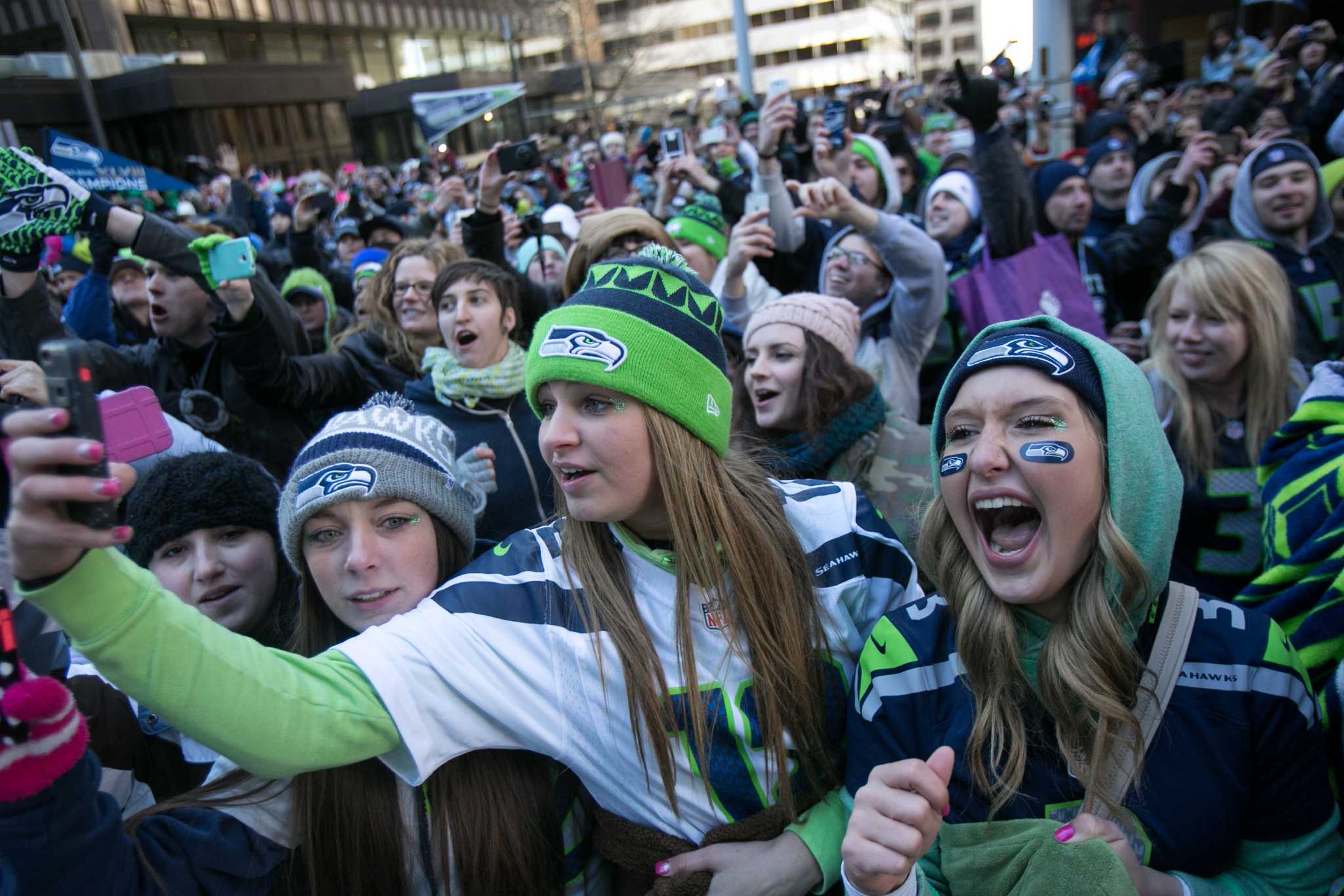 Super Bowl victory parade for Seattle Seahawks attracts hundreds of  thousands on February 5, 2014. 