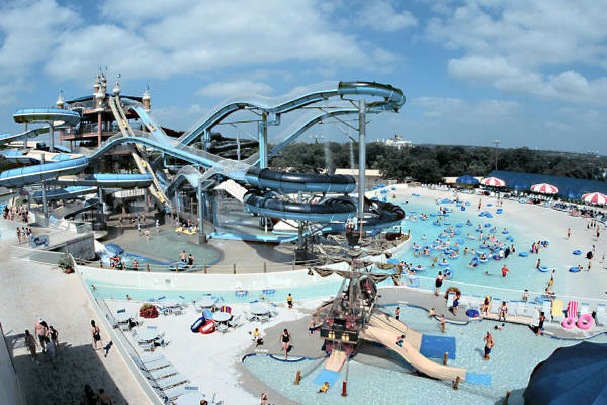New Braunfels attraction: Schlitterbahn One of the biggest water parks in the world, on the banks of the Comal River.
