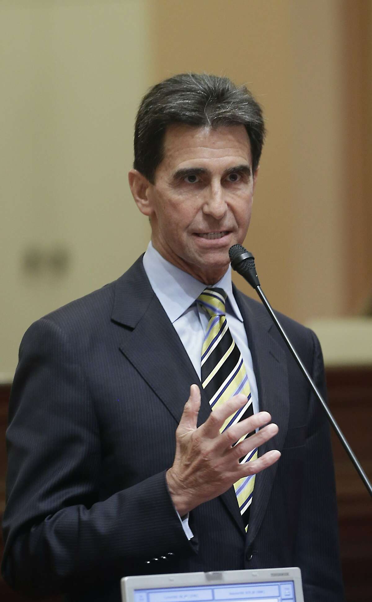 State Lawmakers approved a measure by State Sen. Mark Leno, D-San Francisco that will place a constitutional amendment on the June ballot, that would require local governments to follow the California Public Records Act, at the Capitol in Sacramento, Calif., Tuesday, Sept. 10, 2013. By a unanimous vote, the Assembly approved Leno's SCA3, that was proposed in response to a media outcry over changes that loosened requirements on how local governments handle request for information (AP Photo/Rich Pedroncelli)