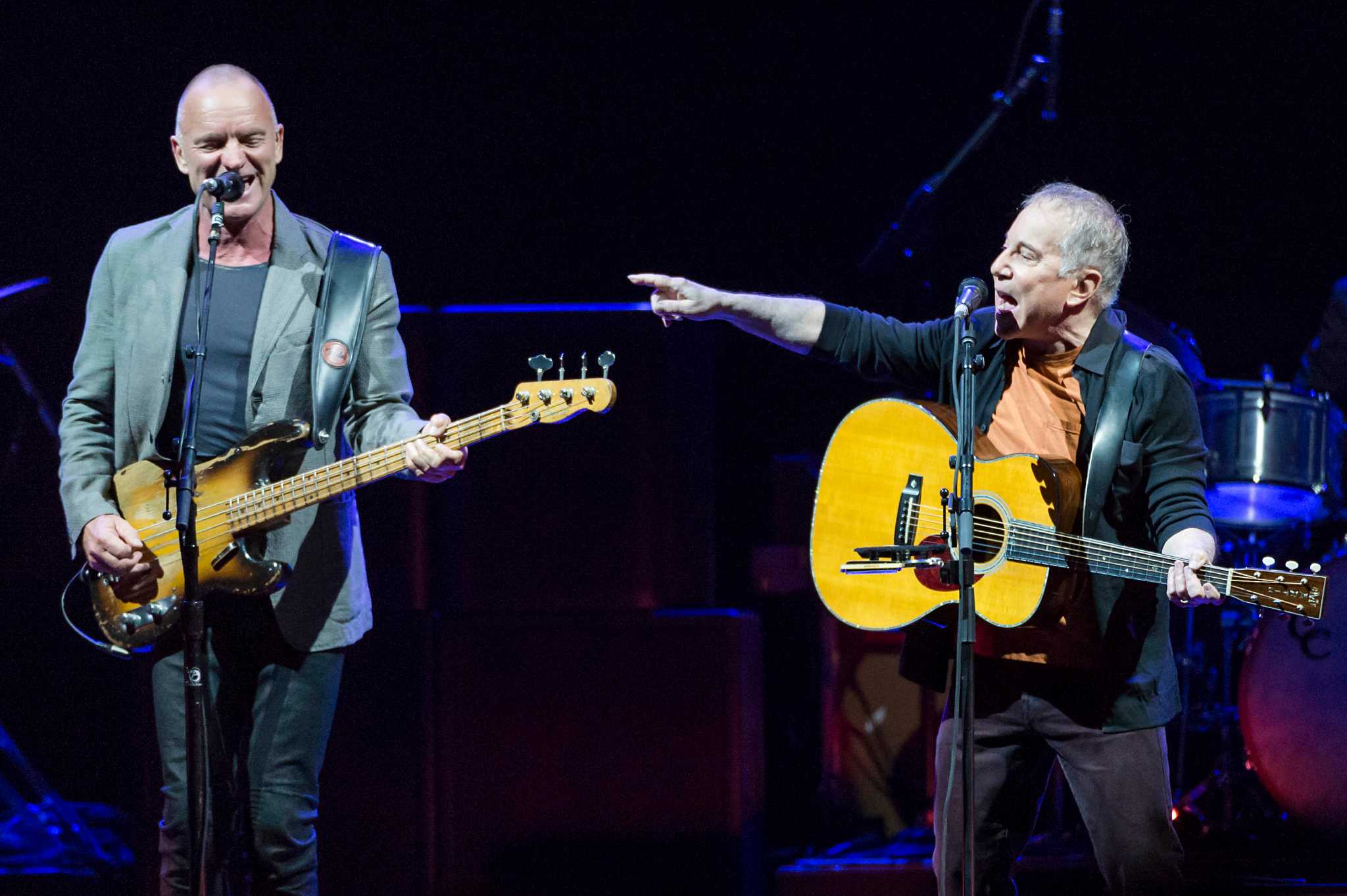 Paul Simon and Sting in Houston