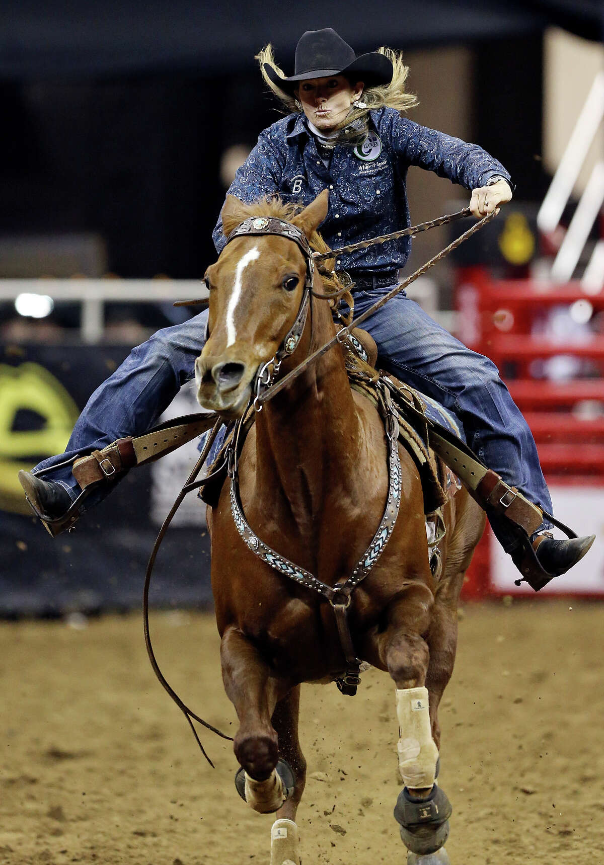 Native American Rodeo Racing Bareback rider is among the few Native Americans competing in the PRCA