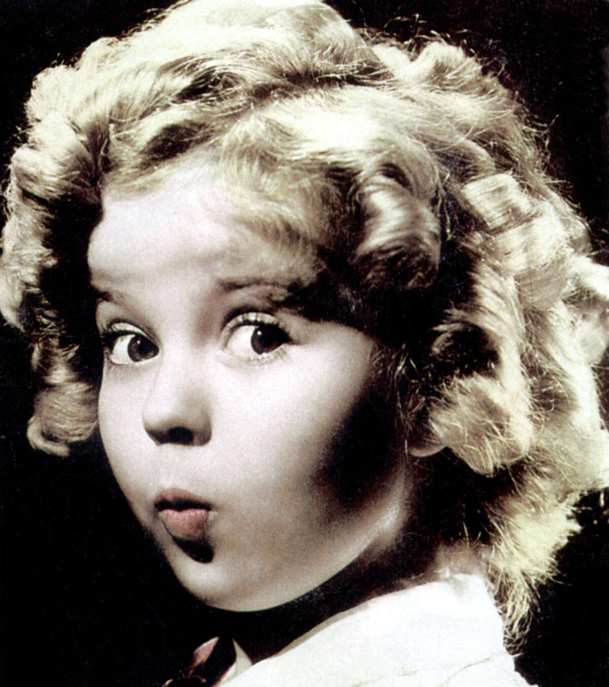 Circa 1930s: Shirley Temple and her famous baby face.