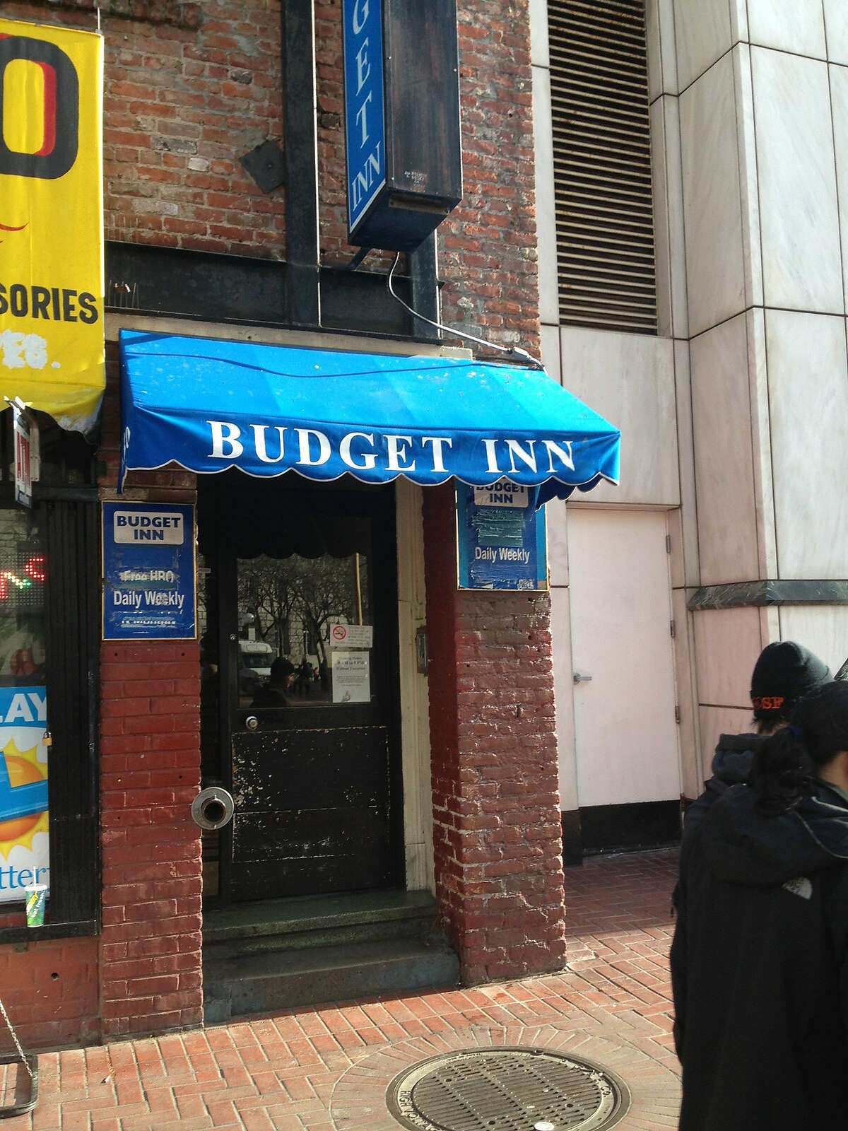 The Budget Inn in the Mid-Market neighborhood of San Francisco, Calif., where four SFPD officers pooled their money to get a homeless family out of the rain over the weekend of Feb. 7, 2014.