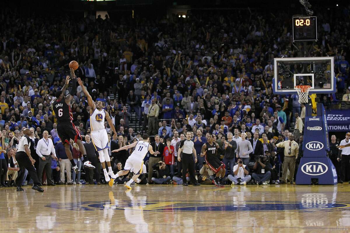 LeBron James' 3pointer sinks Warriors