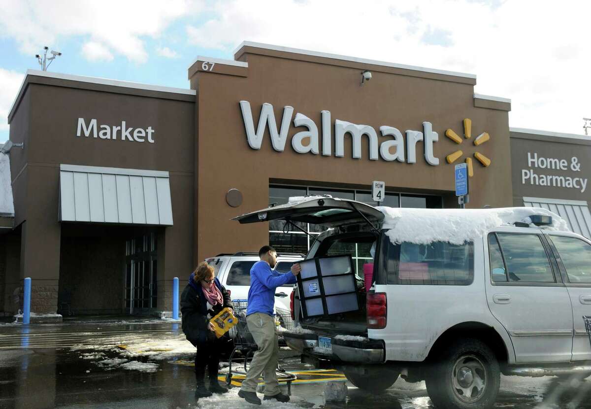 Walmart on Newtown Road in Danbury, Conn., Friday, Feb. 14, 2014.