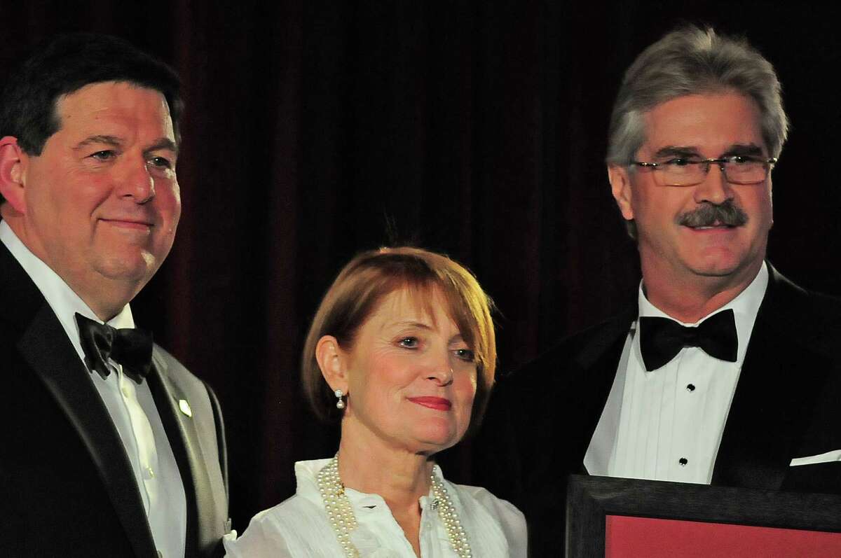 Frank and Carolyn Grese, left, and Dr. Igor Gregoric