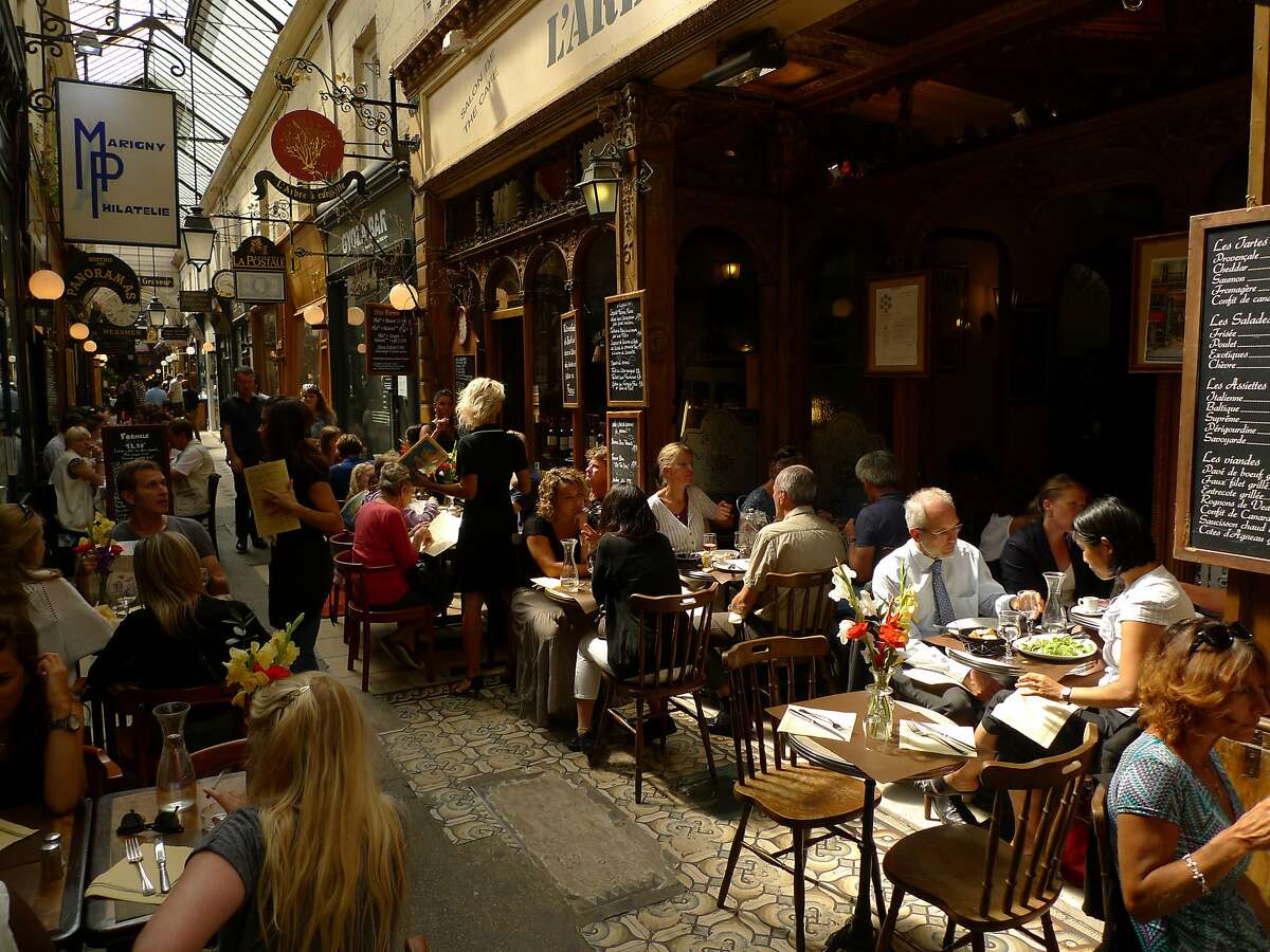 Sample of Paris life at 19th century shopping arcades