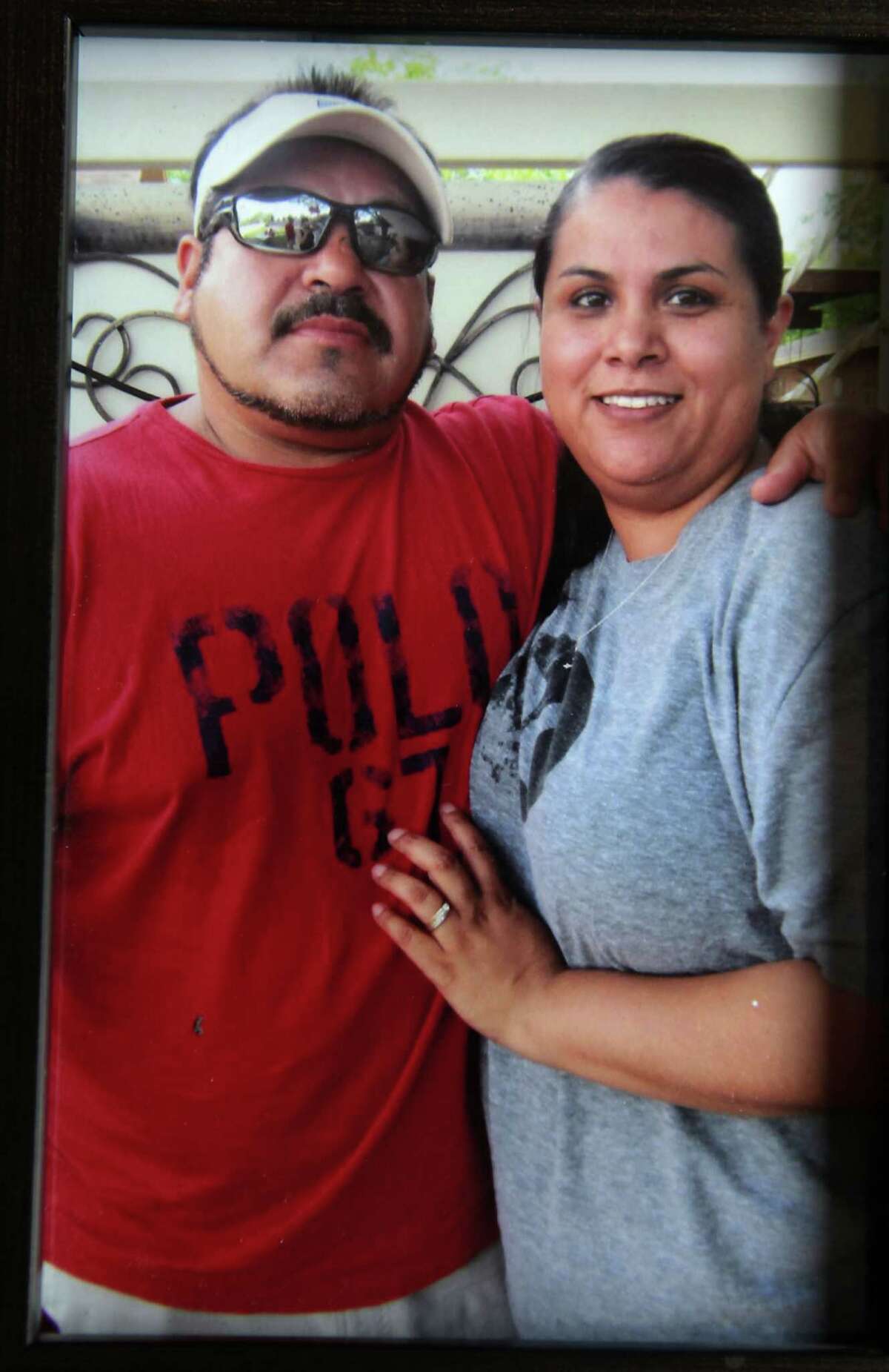 Tina Saiz and her husband, Felipe Saiz, who was killed in a drilling rig accident last year, were childhood sweethearts and had three children together.
