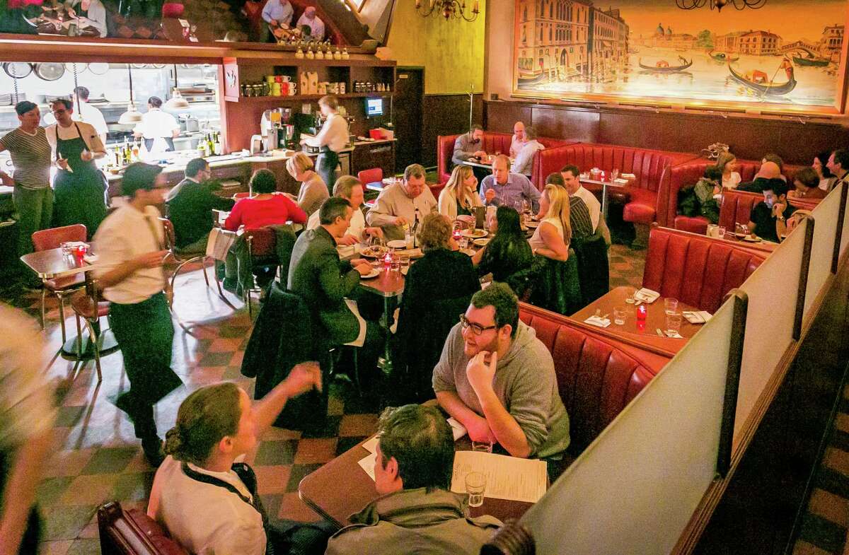 Diners have dinner at Tosca in San Francisco, Calif., on November, 21st, 2013.