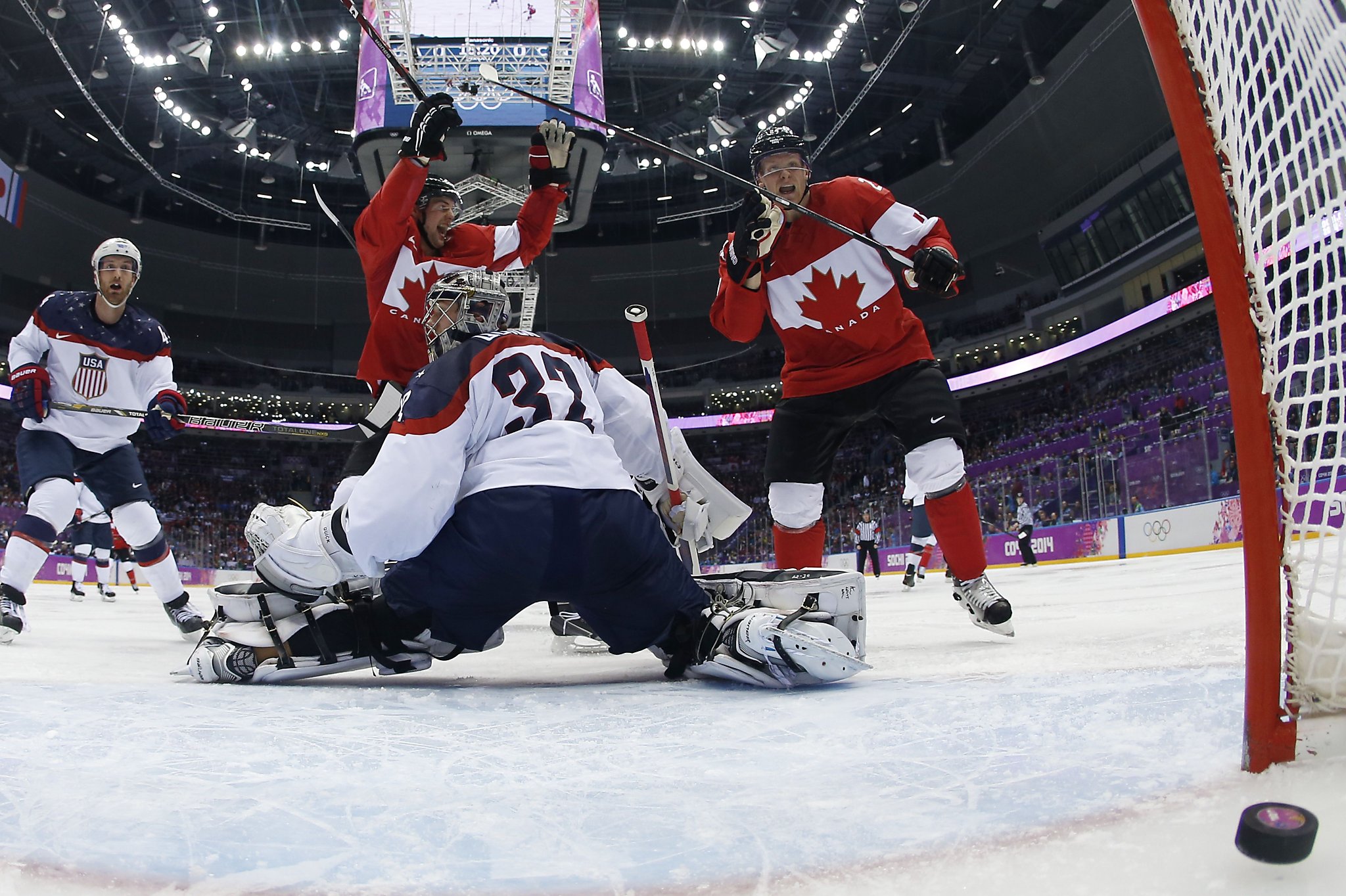U S Men Fall To Canada In Olympic Ice Hockey Semi