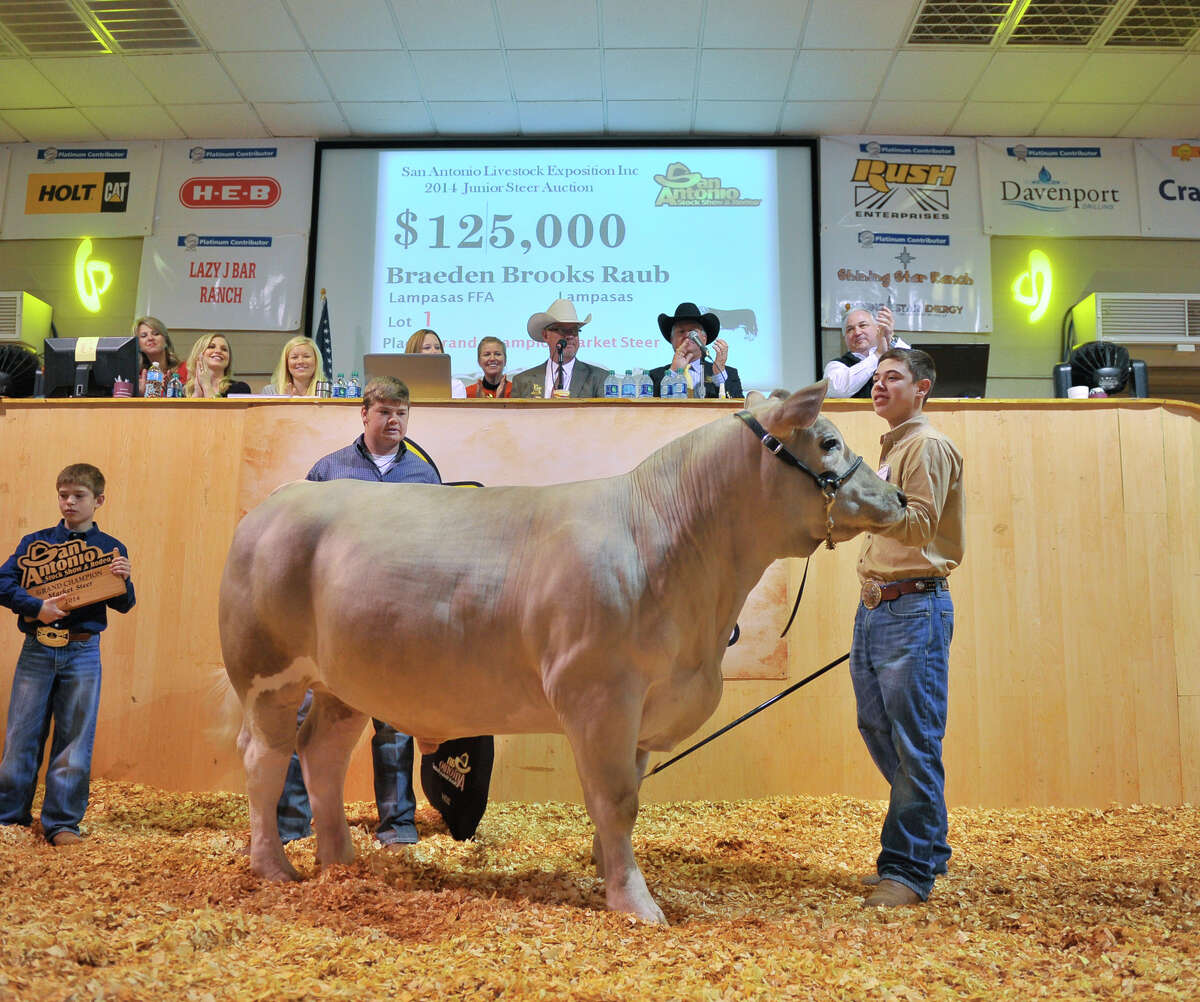 Grand champion steer sells for record sixfigures