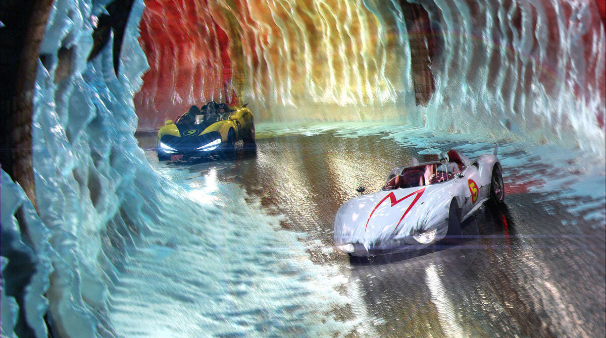 Cost: $200 million Revenue: $94 million Total adjusted net loss: $113.1 million Speed Racer (Emile Hirsch) and Racer X (Matthew Fox) battle it out in "Speed Racer."