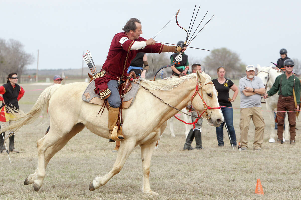 Competition tests archery, riding skills