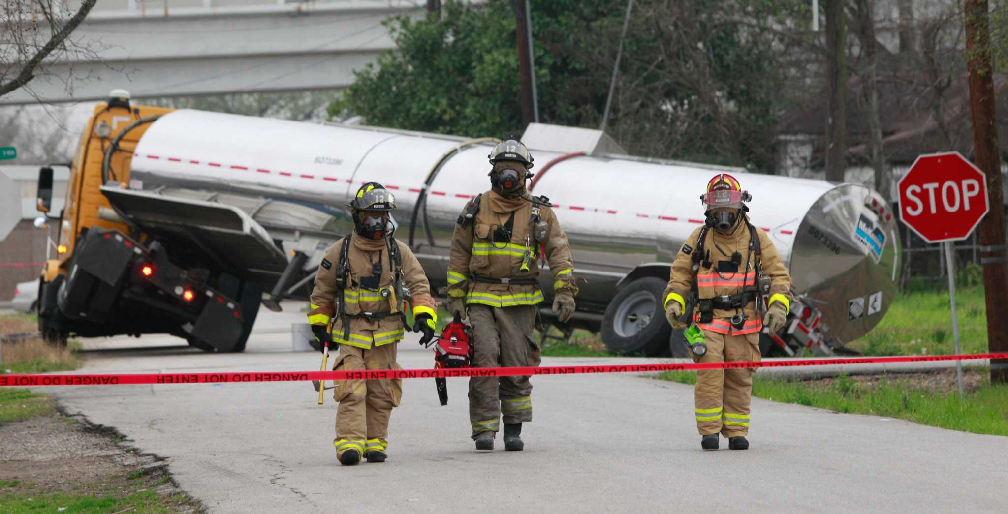 Houston Homes Evacuated After Chemical Tanker Crashes, Leaks