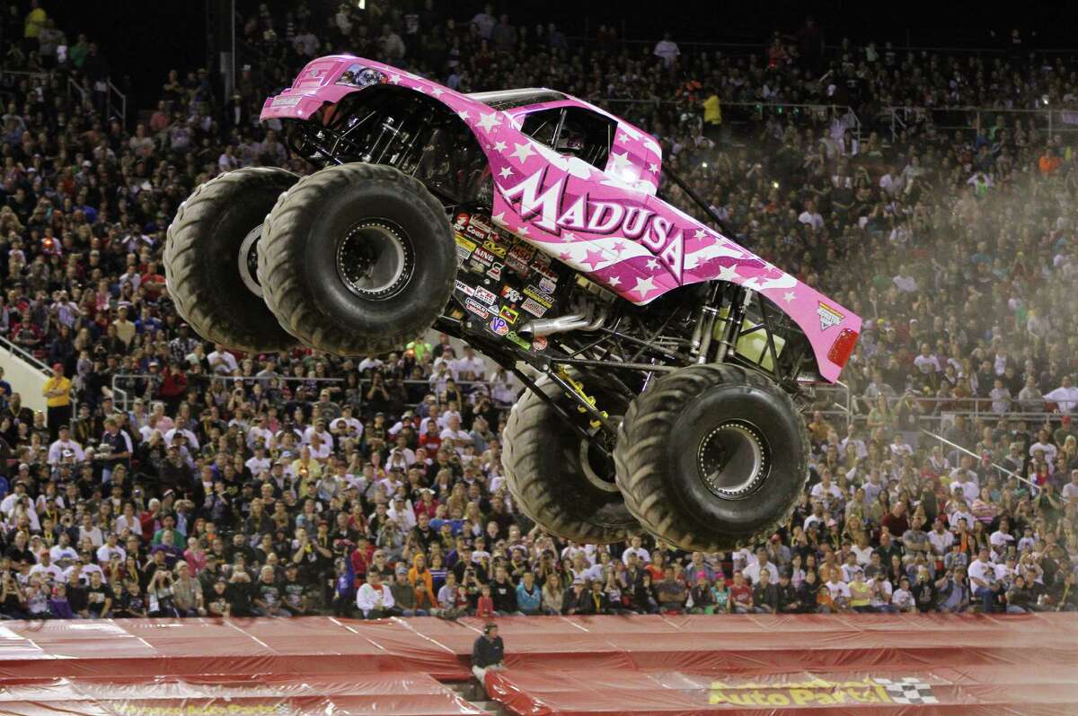 hot pink monster truck