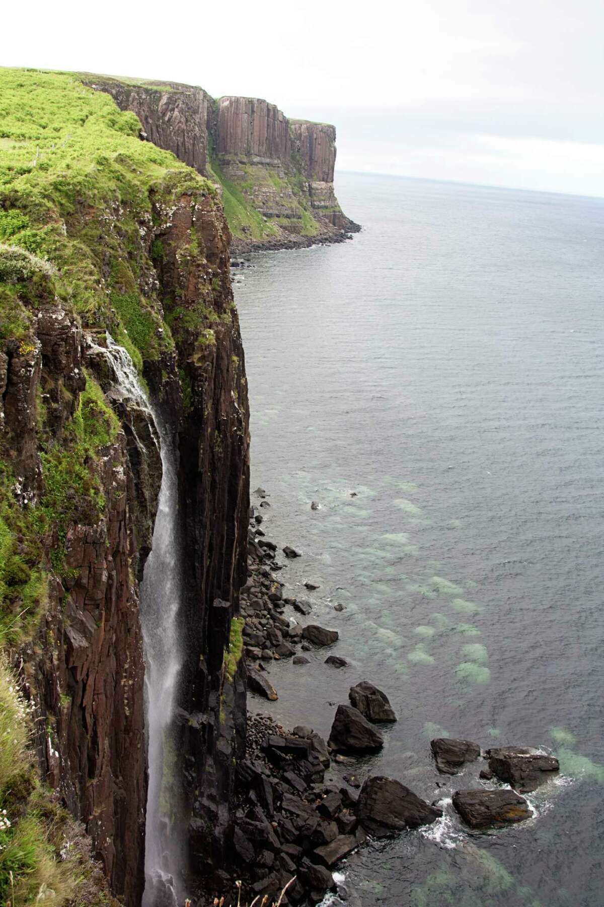 Mealt Waterfall and Kilt Rock, Trotternish Peninsula, Isle of Skye.