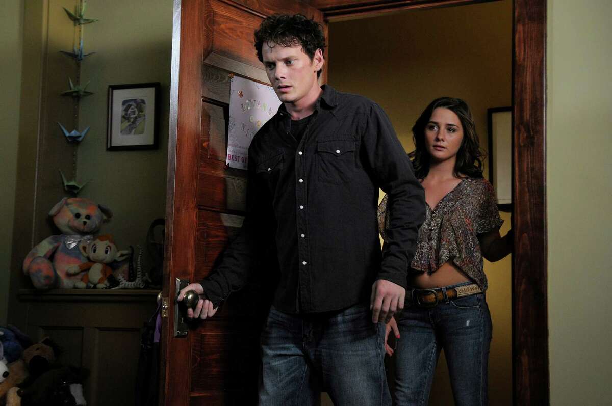Anton Yelchin as Odd Thomas and Addison Timlin as Stormy Llewellyn in the action/adventure ODD THOMAS an RLJ/Image Entertainment release.