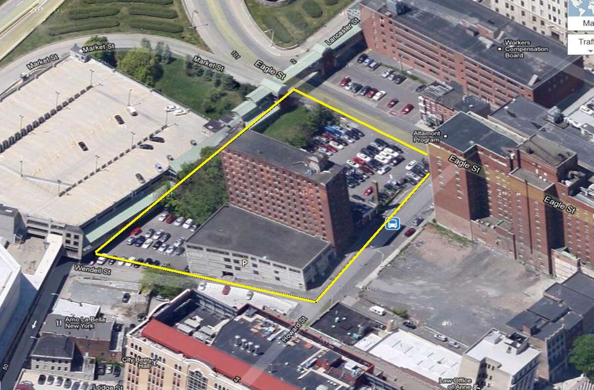 The proposed site of the Albany Capital Center, an 82,000-square-foot convention center being built behind State Street and just below the Capitol and Empire State Plaza. (Courtesy: Albany Conventon Center Authority)