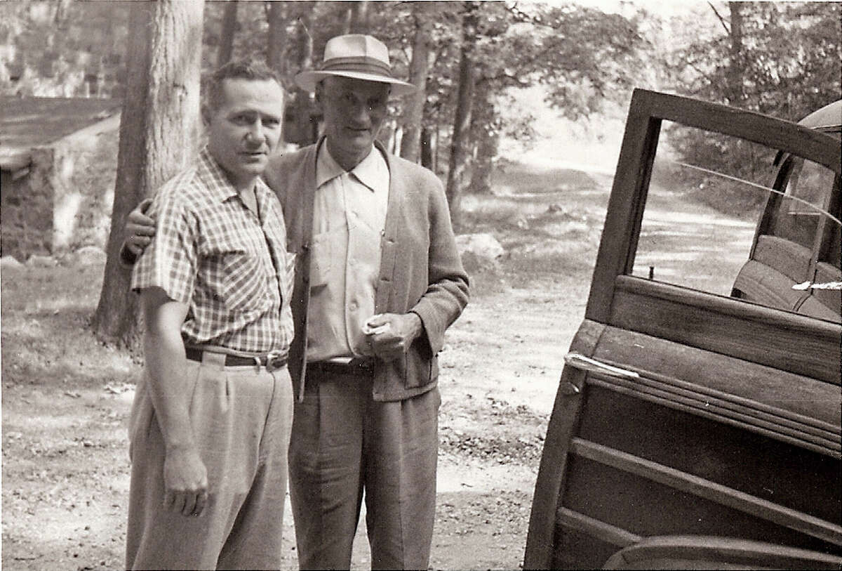 Luigi Del Bianco with Lincoln Borglum.