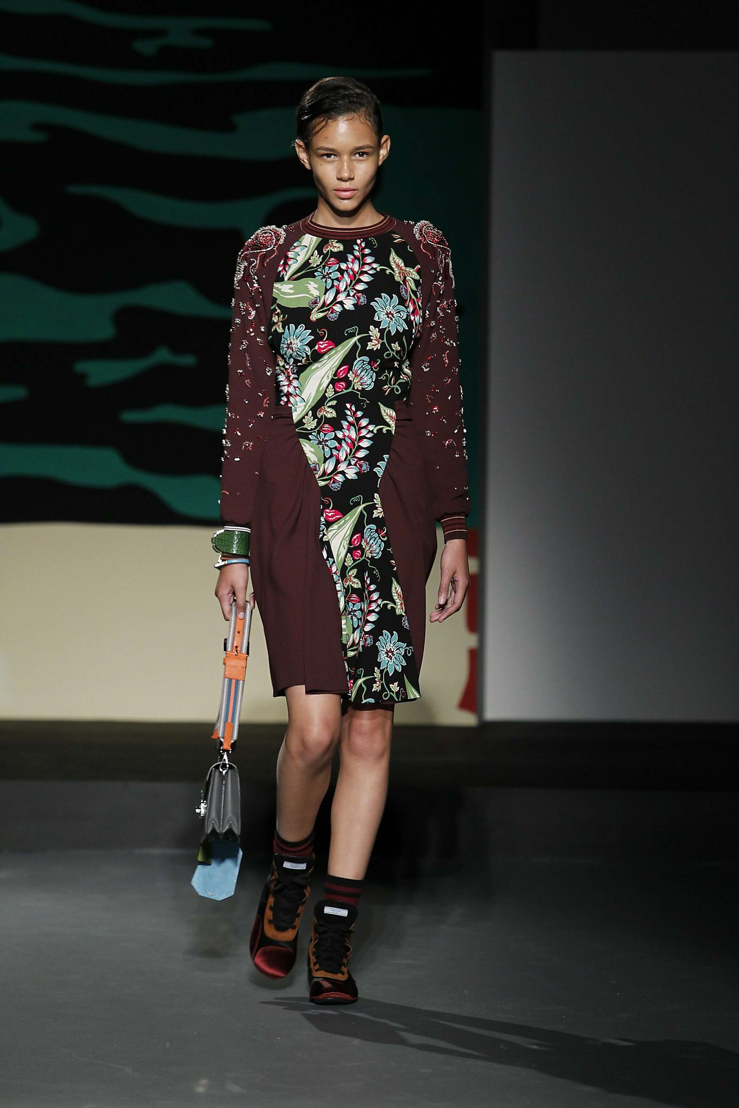 PRADA 2014SS プラダ 14SS ハワイアン アロハ シャツ 花柄 長袖 