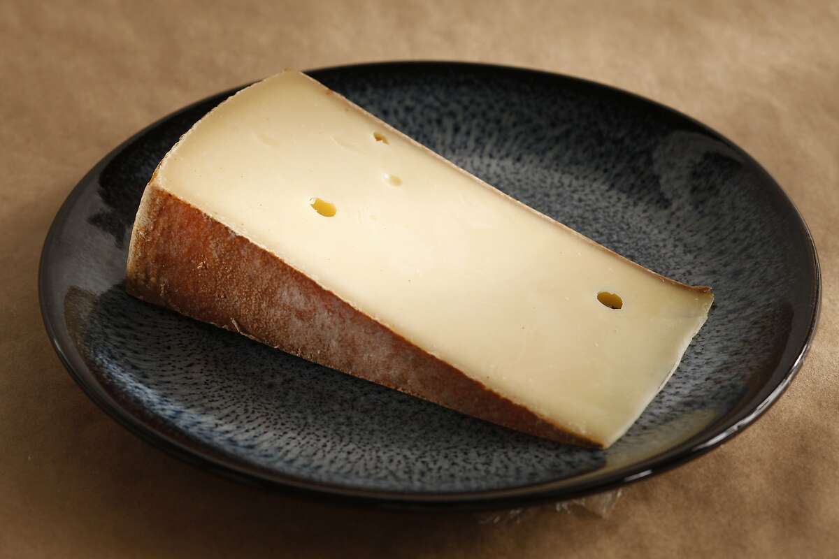 Hubaner, an aged cow?•s milk cheese from Austria as seen in San Francisco, California on Wednesday February 26, 2014.