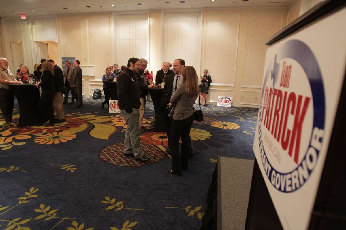 Supporters at Dan Patrick's election watch party. ( James Nielsen / Houston Chronicle )