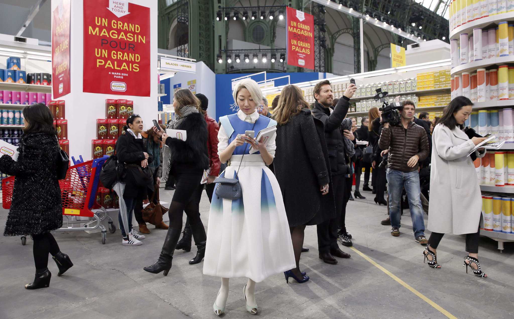 Paris fashion goes shopping at the Chanel supermarket