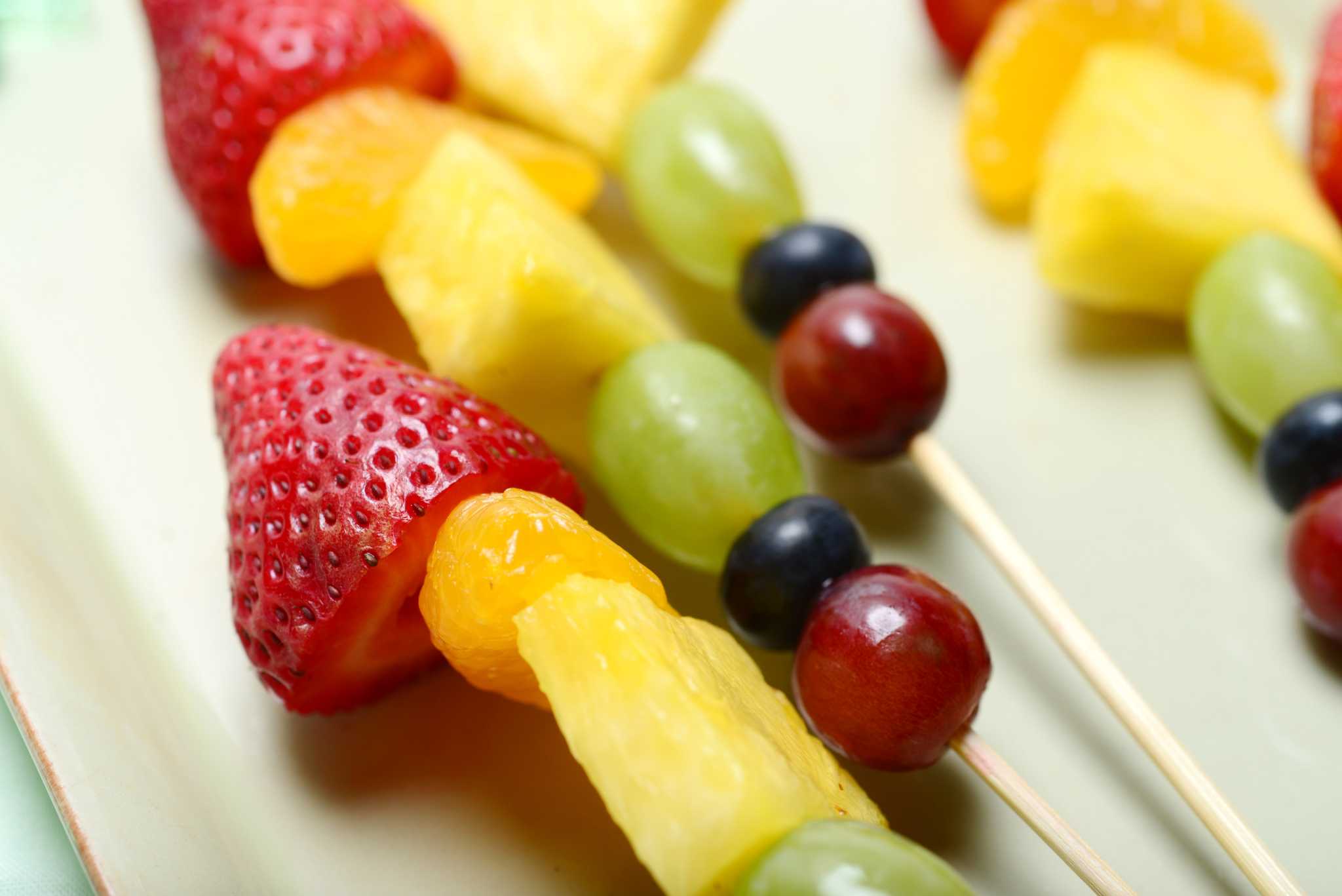 cheese and fruit sticks