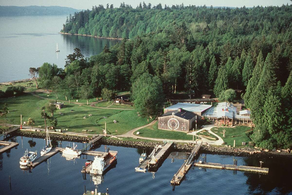 Tillicum Village longhouse located on Blake Island. 