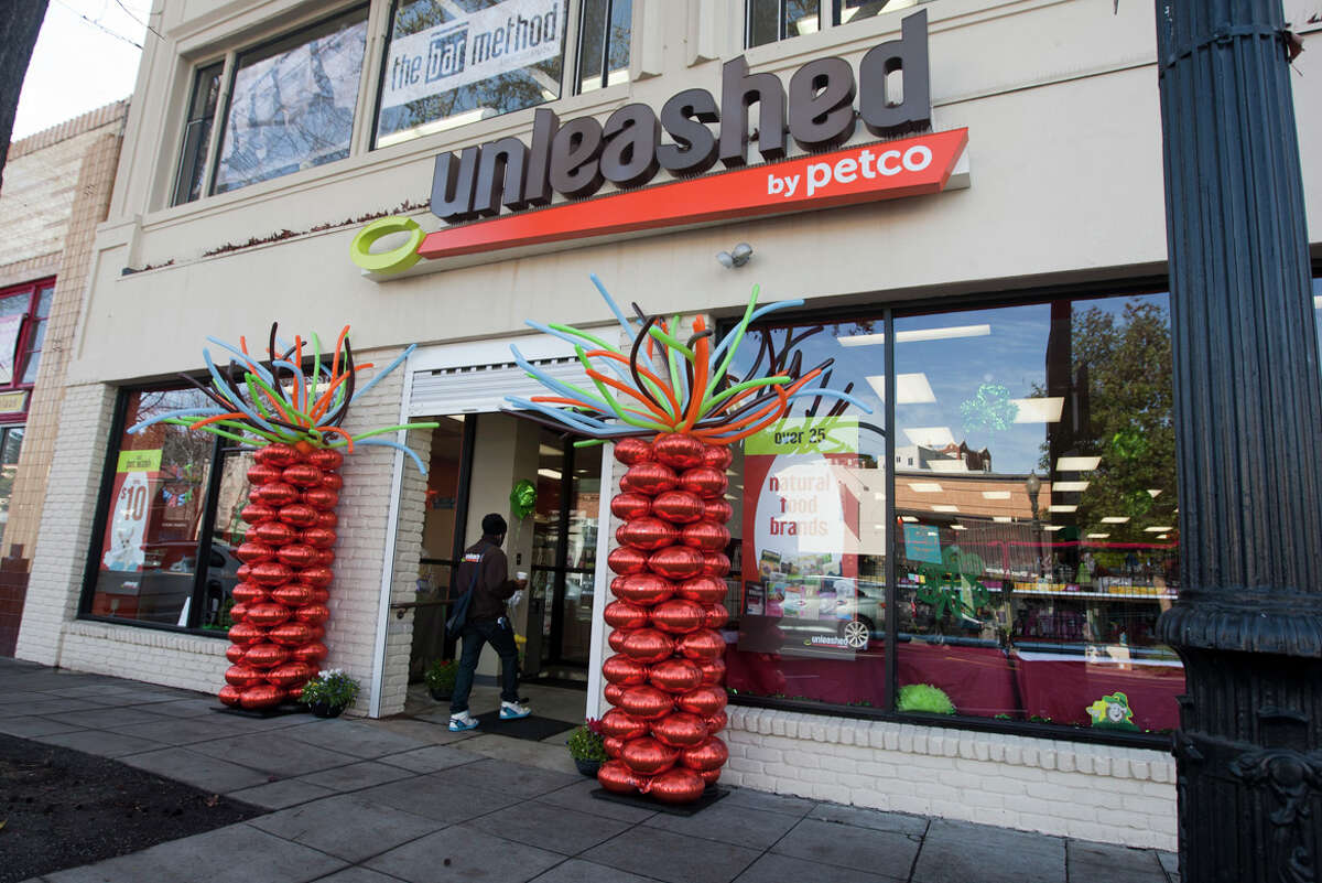 The new Unleashed by Petco store on Lakeshore Ave. in Oakland., It's the latest in a growing number of Oakland stores that specialize in organic pet food twice the price of regular pet food.