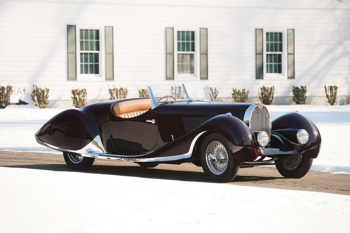 This 1937 Bugatti Type 57C roadster sold for $902,000 at Amelia Island.
