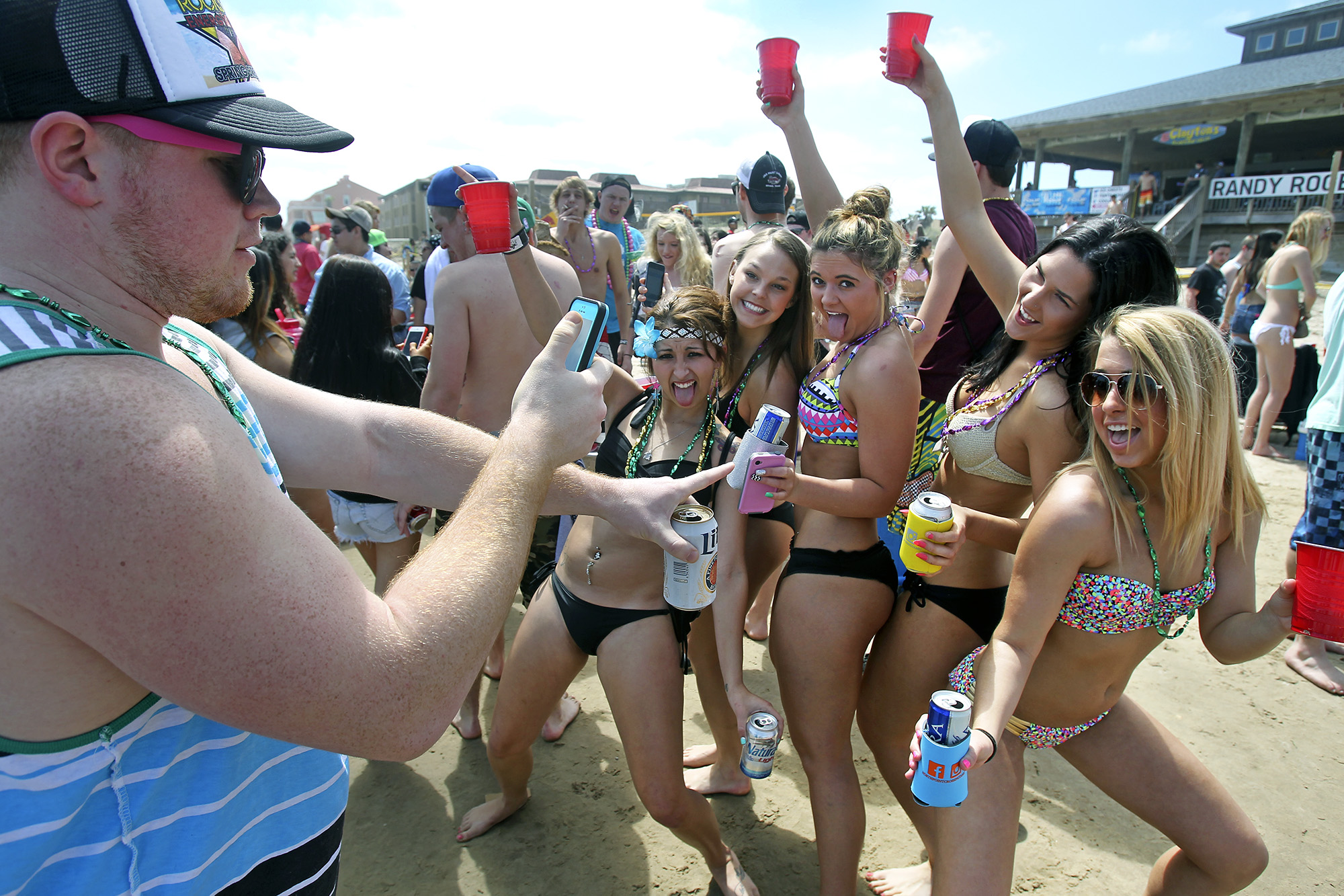 With the sun out, Spring Breakers emerge