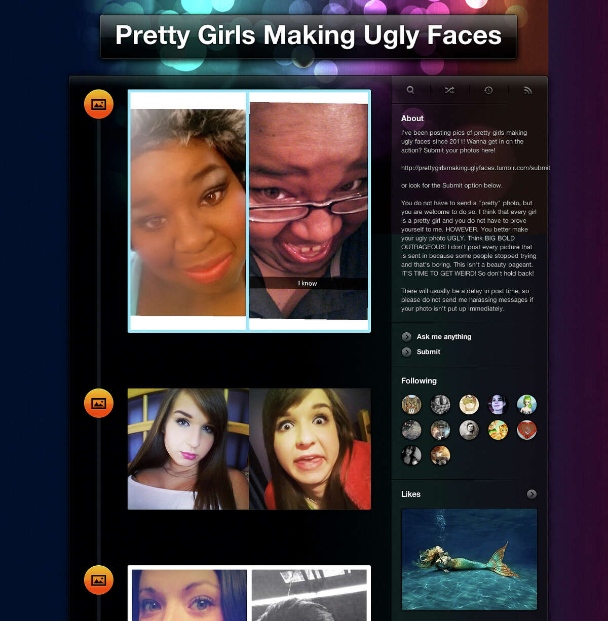 ugly girls trying to look pretty