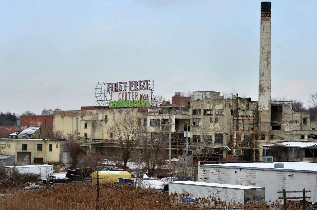 View of the former Tobin First Prize packing plant from Everett Road Wednesday, Dec. 11, 2013, in West Albany, N.Y. (John Carl D'Annibale / Times Union archive)