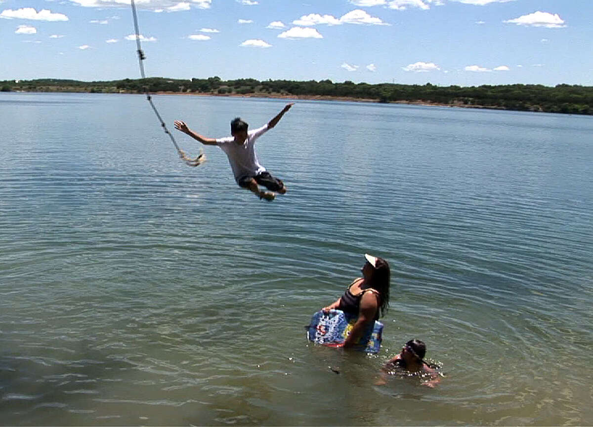 Boerne City Lake offers swimming, boating, fishing and picnicking.