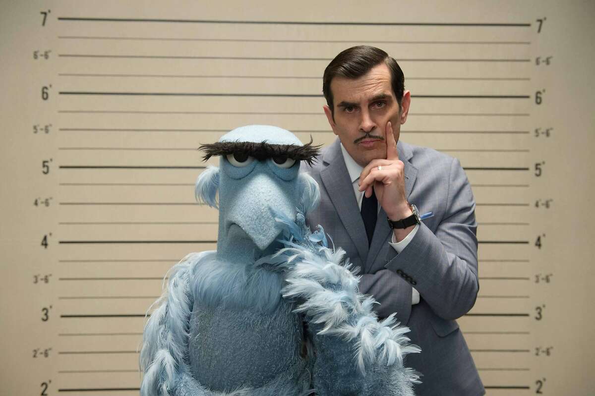 Disney's "MUPPETS MOST WANTED" - (L-R) SAM THE EAGLE and JEAN PIERRE NAPOLEON (Ty Burrell).