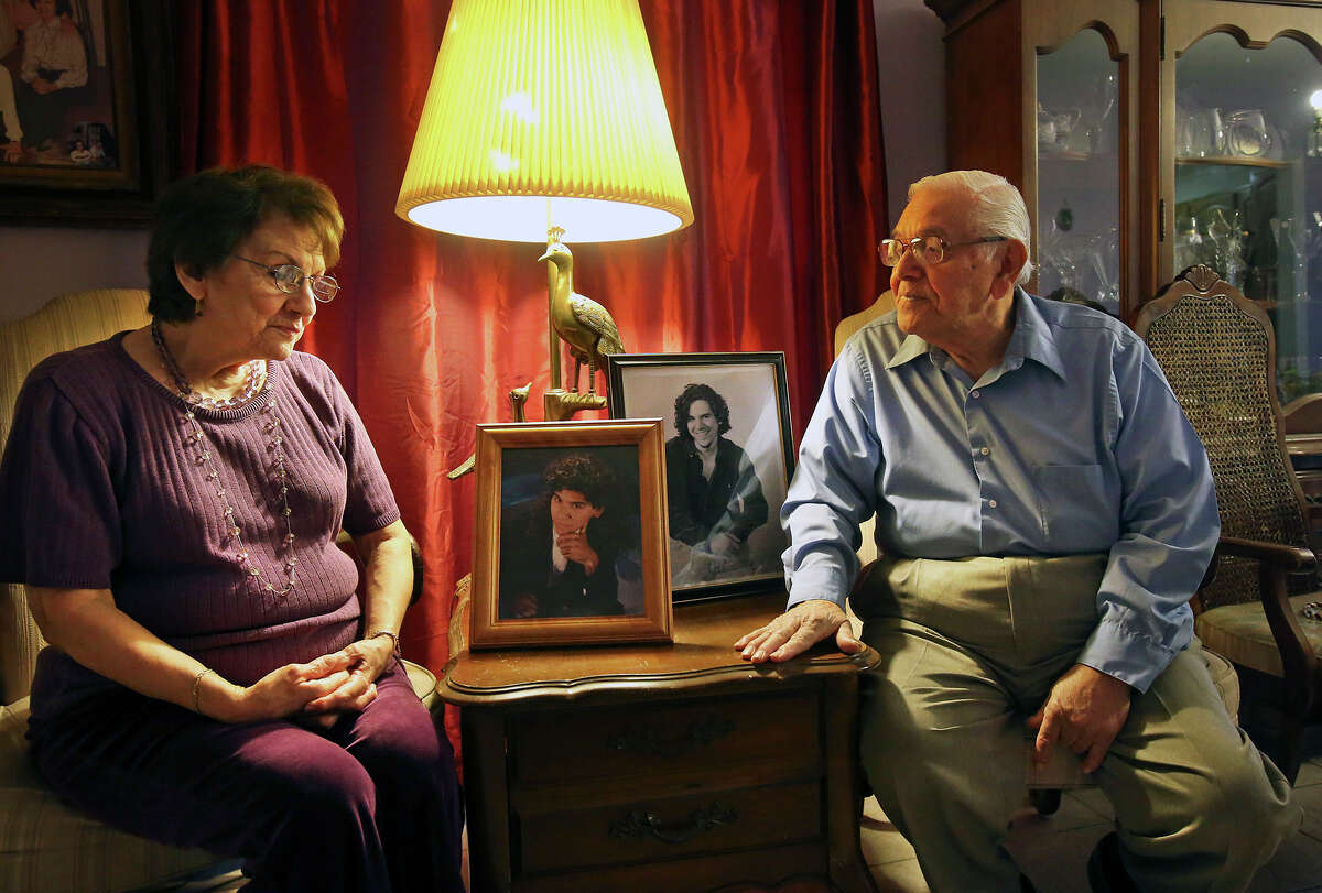 Eddie and Minnie Alejandro reflect on their son David's life Saturday, March 15, 2014 before his killer is to be put to death this week for the murder which occurred 15 years ago.