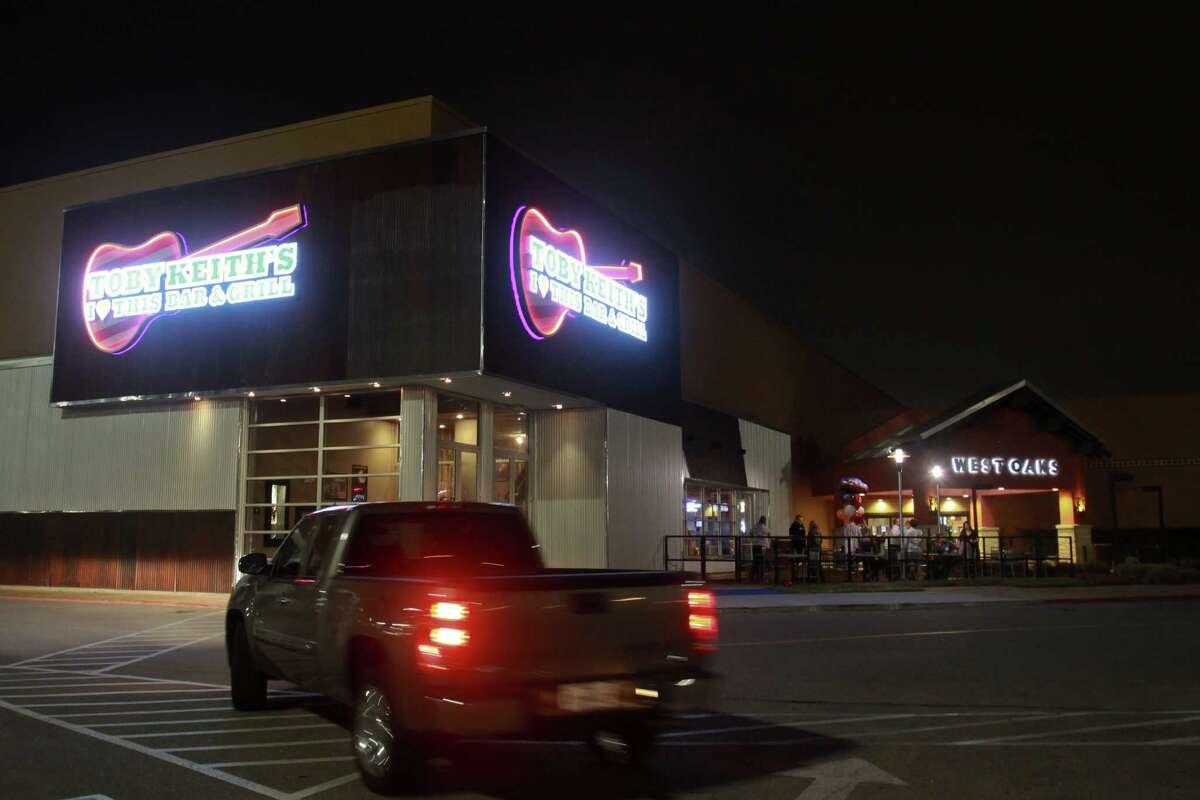 (For the Chronicle/Gary Fountain, March 14, 2014) Entrance to Toby Keith's I Love This Bar & Grill at West Oaks Mall.