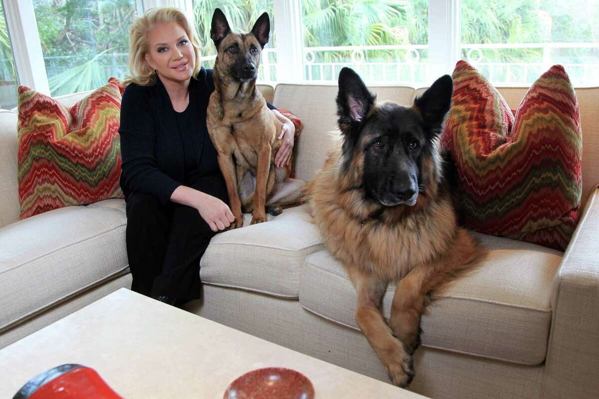 Kristi Schiller, who started and over looking K9 For Cops will be featured in Houston Gives on Tuesday, Feb. 18, 2014, in Houston. ( Mayra Beltran / Houston Chronicle )