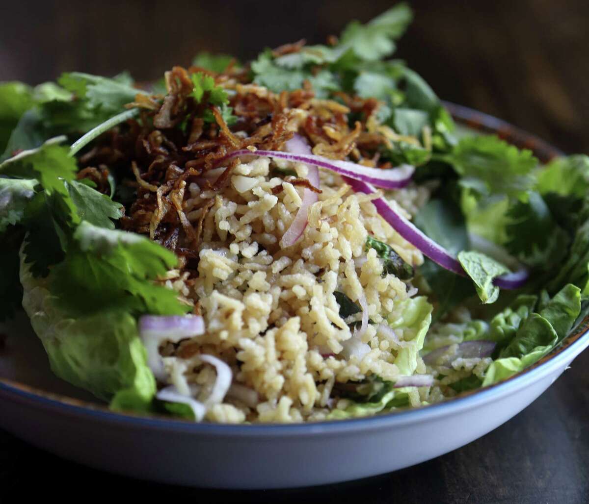 The Crispy Rice Salad at Umai Mi is a mainstay on the menu.