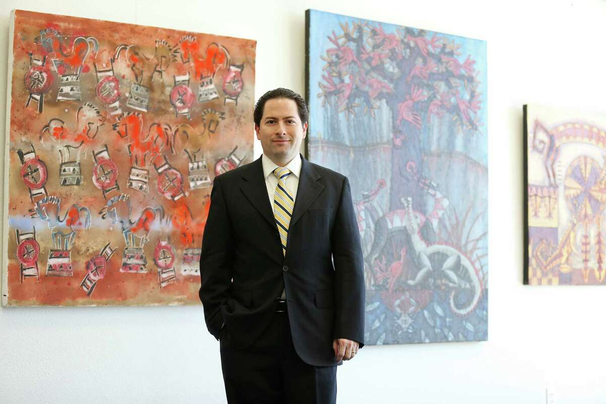 Portrait of David Adberstein, director of Inverarte, Monday March 17, 2014 at the gallery.